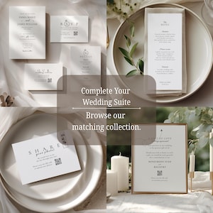 Modelo de programa de casamento para download digital, acesso instantâneo, design Canva, cartão de programa, cerimônia, guia de serviço imprimível, livreto de pedidos. imagem 8