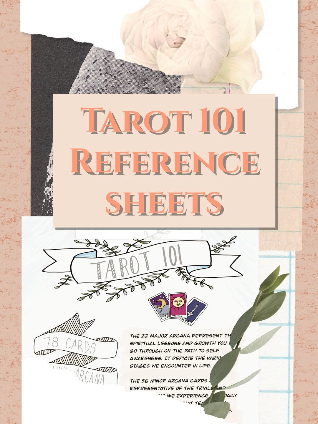 Minor Arcana Reference Sheet - Etsy Singapore