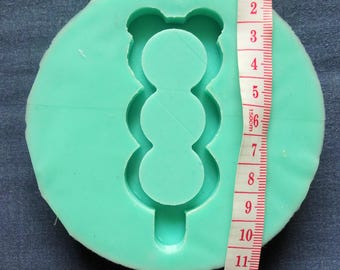Dango Japanese Lollipop Shaker Mould Resin Craft Jewellery Jewelry Set Silicone Shape Charms Hair Cute Moulds Candy Mochi