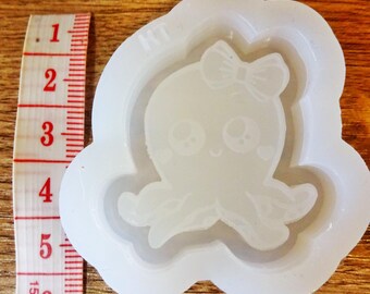 B Grade Mini Octopus Shaker Mould Resin Craft Jewellery Jewelry Set Silicone Shape Charms Hair Cute Moulds Candy Brooch Pin