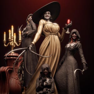 lady dimitrescu figure removable dress Resident Evil Village Bring the terror home today! Resident Evil - Lady Dimitrescu