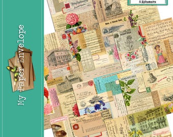 DK50 Vintage Archive Collage Papers and Ephemera