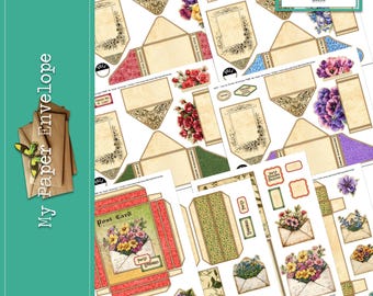 DK35 Pop-Up Floral Envelopes