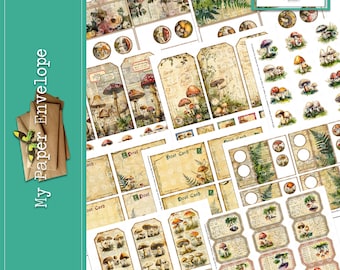 DK29 Mushroom Themed Ephemera