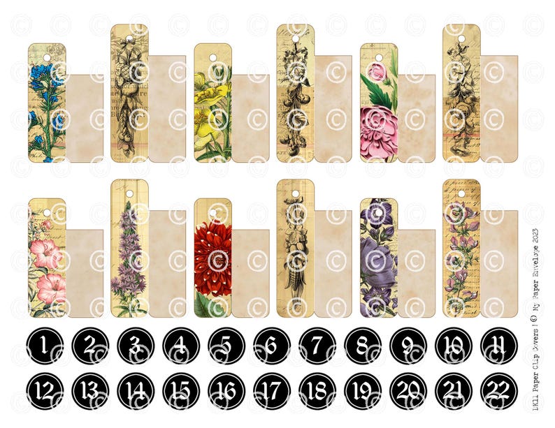 DK11 Nature Themed Paper Clip Covers image 5