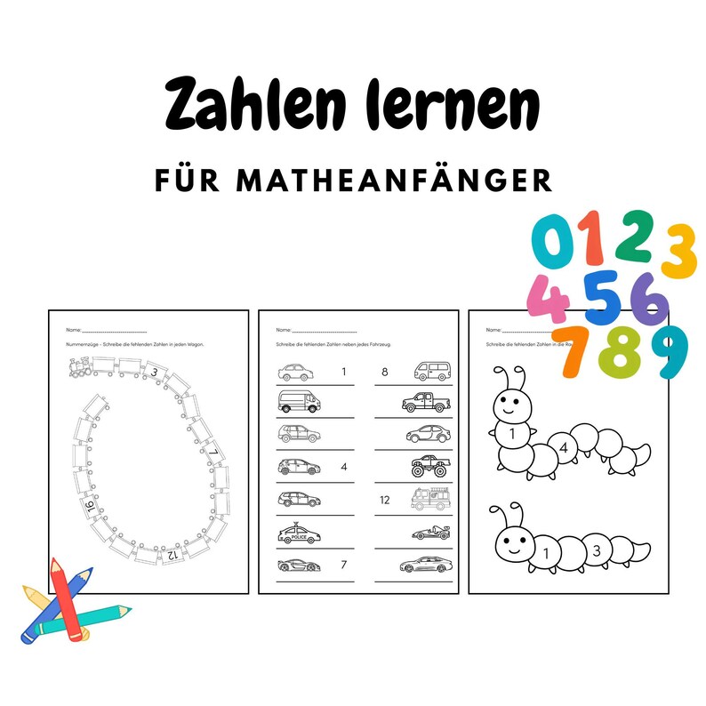 Completing Number Sequences | Digital Worksheet PDF for Math Beginners ...