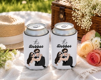 Personalized Bachelor Party Can Cooler, Customized Singles Party GiftsGroomsmen Gift, Beer Cozie Wedding Favor, Custom Party Supply