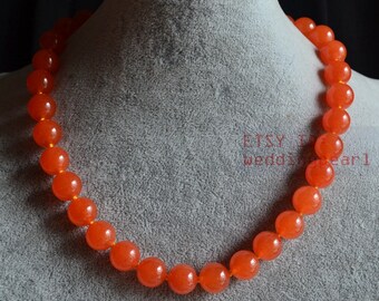 Orange Jade Necklace 2024 www.alhudapk