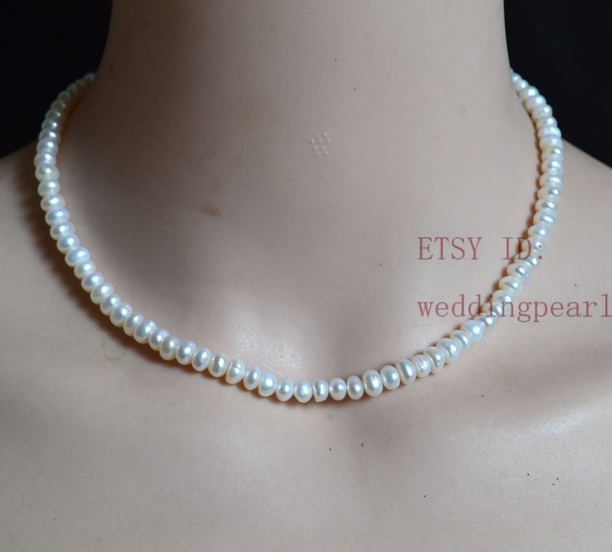 Original white sale pearl necklace