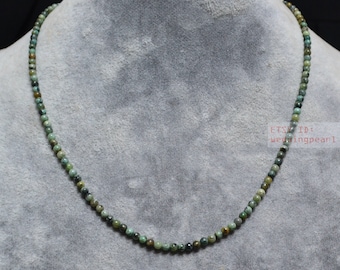 Natural Manual creation 8mm natural turquoise round bead necklace 18" Natural Manual creation 8mm natural turquoise round bead necklace 18"