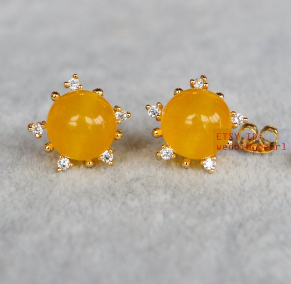 Yellow Stone AD Studs(1-2032)(B)(OFFER PIECE) – JEWELSTYLE