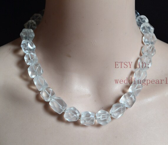 Rock crystal necklace deals