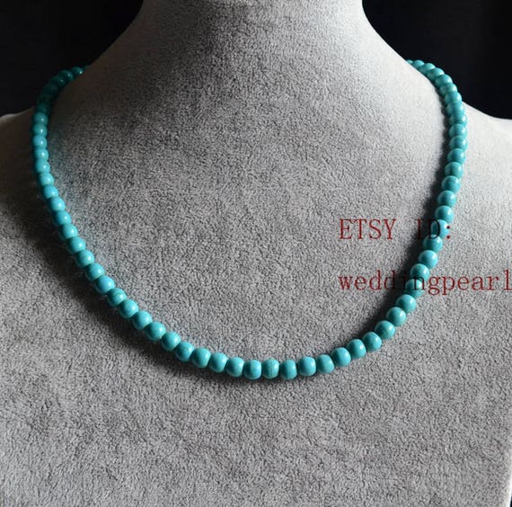 Ruby Teardrop and Turquoise Beaded Necklace – Dandelion Jewelry