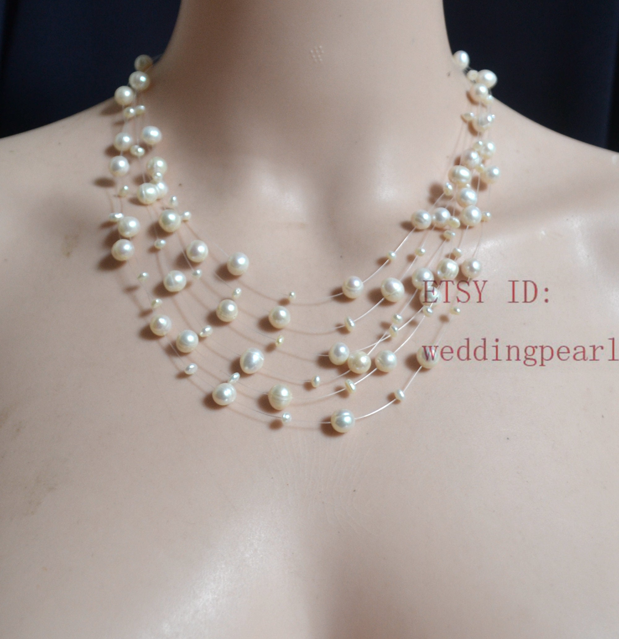 ネックレス・ペンダント wing bling 925 Silver Noah Daisy Natural Freshwater Pearl Ne Sterling Silver Double Pear Shaped Pendant with Freshwater