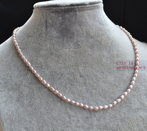 Tiny Pearl necklace, Heart necklace, Small pearl necklace - Shop Veraliki  Chokers - Pinkoi