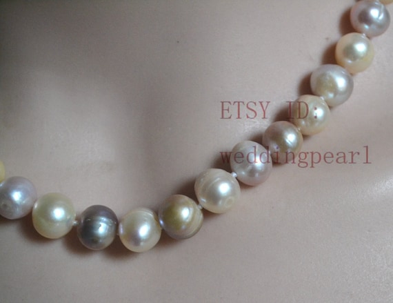 MJ 8-10 Beautiful Color Available New Designer Fresh Water Pearls Necklace  set, Box at Rs 2490/set in Jaipur