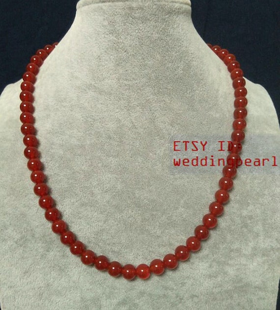 Scarlet Symphony Red Agate Necklace - RISIS