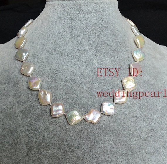 アクセサリー coin pearl necklace Coin Pearl Necklace,13-14mm Genuine Pearl Necklace,wedding
