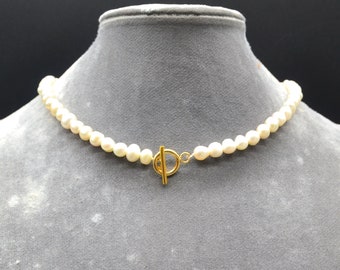 6-6.5mm ivory freshwater pearl necklaces real pearl necklaces,genuine pearl necklaces,wedding bridesmaid jewelry, statement necklace