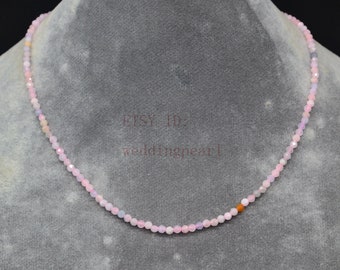 Beautiful 13x18mm Pink Morganite Oval Gemstone Beads Long Necklace 35 Inch 
