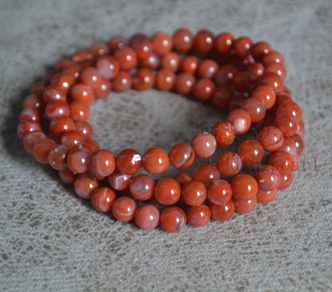 Sienna Agate Bracelet, Four Strand, Energy Grounding, Healing - Etsy