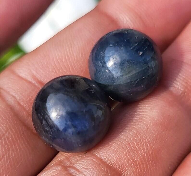 Natural Blue Sapphire Sphere, Healing Crystal (53 Carats) - Etsy