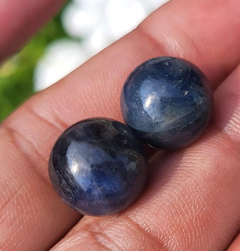 Natural Blue Sapphire Sphere, Healing Crystal (53 Carats) - Etsy