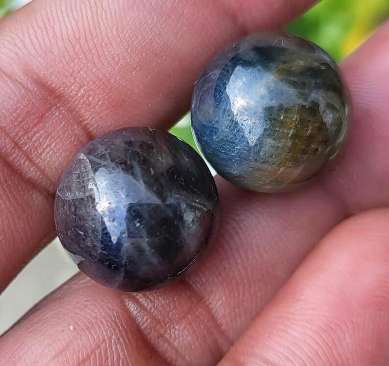 Natural Blue Sapphire Sphere, Healing Crystal (16mm, 85 Carats) - Etsy
