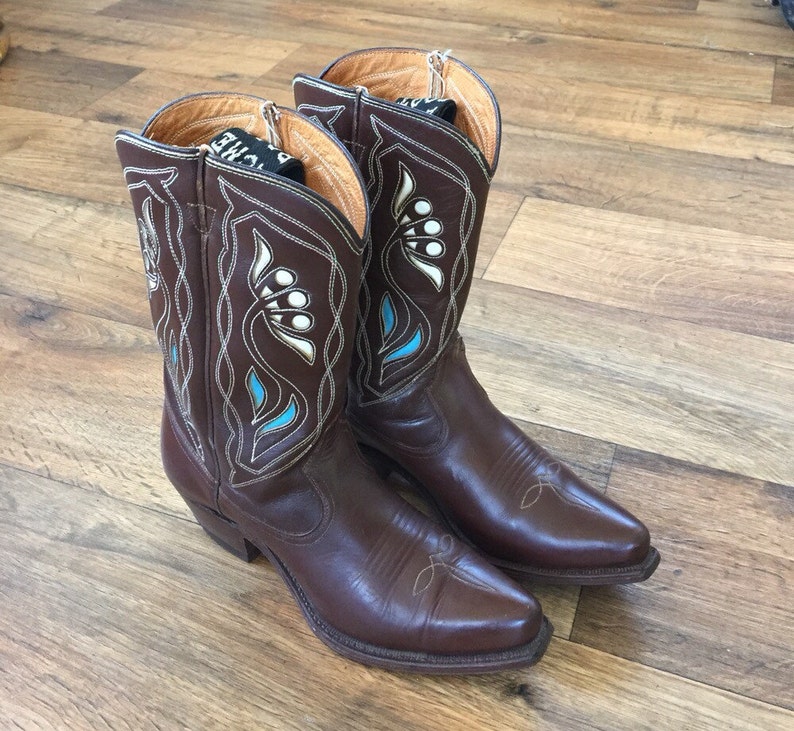 vintage acme womens cowboy boots