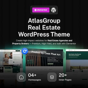 WordPress-Theme für Immobilien | Elementor-Vorlage für Bauunternehmen | AtlasGroup