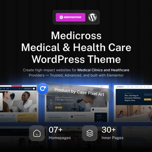 Thème WordPress médical | Modèle Elementor pour médecins, cliniques et hôpitaux | Medicross