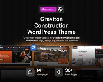 Construction WordPress Theme | Elementor Template for Contractors, Architecture & Engineering | Graviton