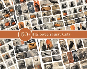 150+ Halloween Ephemera Fussy Cuts for Junk Journals