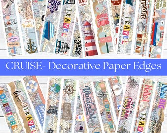 A4 Reise Ephemera für den Urlaub Reise-Sammelbuch-Kreuzfahrt-Journal Urlaub Scrapbook-Verzierungen für Urlaub Papierkanten