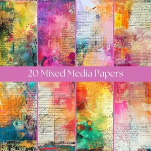 A4 Junk journal paper scrapbook paper digital junk journal papers for scrapbook junk journal kits mixed media backgrounds junk journal