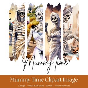 Halloween Mummy png design Halloween png Halloween sublimation png Halloween png brushstroke halloween