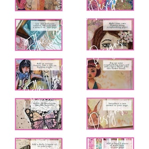 A4 Mixed Media 50 Prompt Cards- Fun Way to Keep Your Art Projects on ...