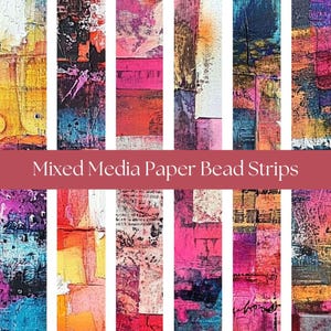 A4 Papierperlenstreifen DIY Perlen Papierperlen zum Selbermachen Perlen DIY Bastelbedarf Mixed Media Stil