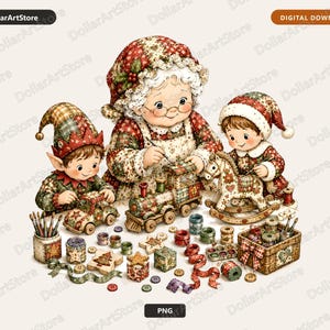 Op de afbeelding: Een digitale illustratie van een ouder persoon met wit haar en een bril, gekleed in een rood patroon, die samen met twee kinderen in bijpassende outfits een speelgoedtrein beschildert. Omringd door penselen, klossen en speelgoed.