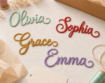 Custom 3D Name Patch, Personalized Puff Embroidered Gift for Students, Athletes and Bikers, Iron-On Name Tag for Backpacks, Jackets and Hats