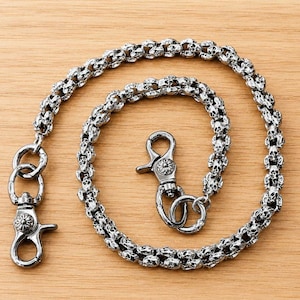 Sterling Silver Wallet Chain - Etsy