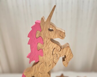 Wooden Unicorn Puzzle.- Wood puzzle- Children’s Toy- Wood Puzzle- Gift for Kids- Toys for Baby- Jigsaw Puzzle