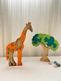 Savannah Explorer Handcrafted Giraffe Puzzle - Wooden Animal Jigsaw, Educational Safari Toy, Artistic Home Decor, Gift for Wildlife Enthusia product logo