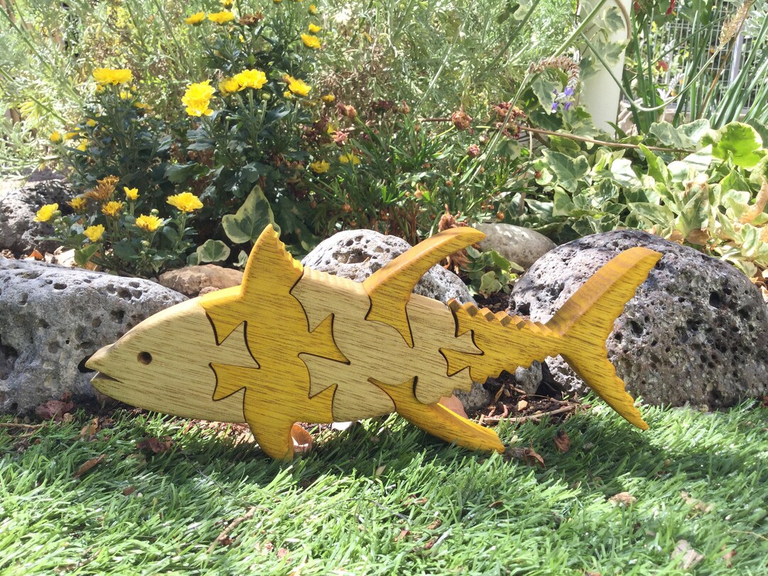 Wood Fish Puzzle Yellowfin Tuna Ocean Animal Puzzle. Etsy Wood Fish Puzzle Yellowfin Tuna Ocean Animal Puzzle. Etsy