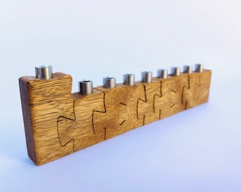 Hanukkah -Puzzle Menorah- A very special Hanukkah gift- Wooden Puzzle-jigsaw Puzzle