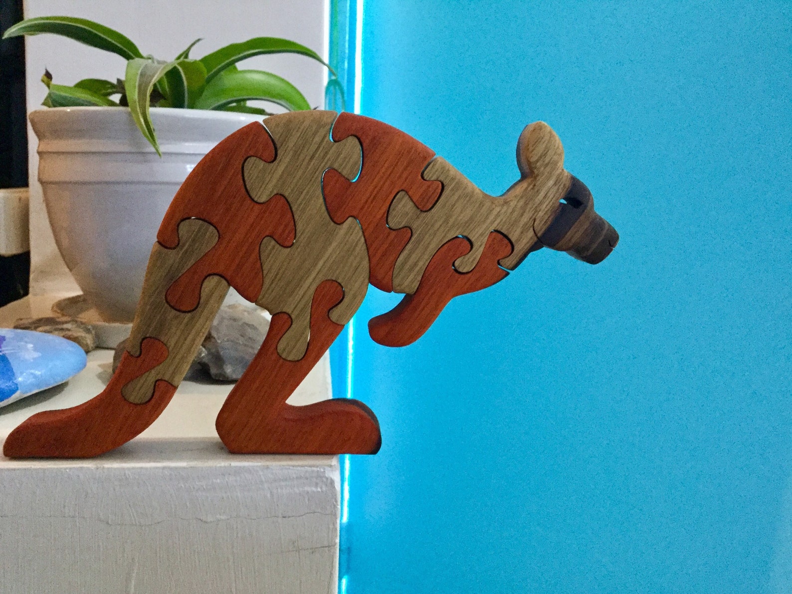 Wooden Kangaroo Puzzle Australian Animal Quality Wood Toys. Etsy