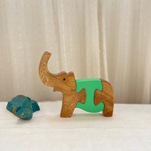 Wooden Elephant puzzle - Handcrafted Wooden Puzzles - Unique Art Pieces for Kids and Adults