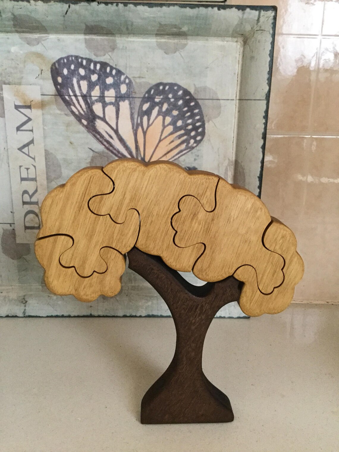 Wooden large tree puzzle wooden puzzle jigsaw puzzle wood Etsy