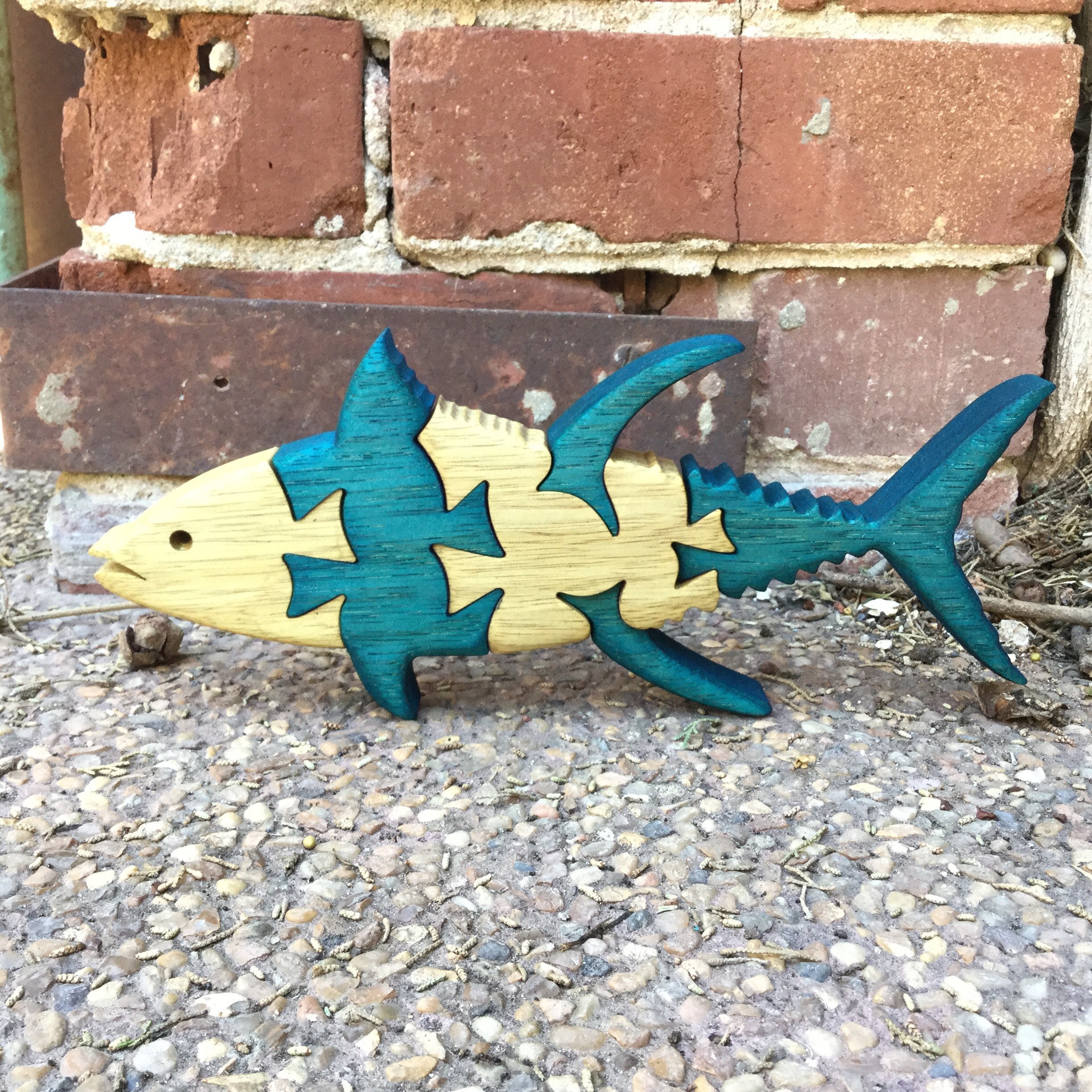 Wooden fish puzzle Yellowfin tuna. Etsy Wooden fish puzzle Yellowfin tuna. Etsy