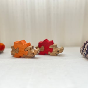 Set of 5 Baby Puzzles - Wood Animal Puzzles - Kids&#39; Game - Collectible Decor - Educational Play